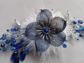 Tocado floral boda, evento, ceremonia