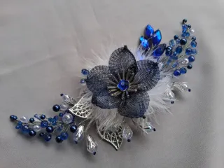 Tocado floral boda, evento, ceremonia