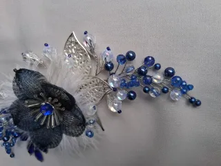 Tocado floral boda, evento, ceremonia