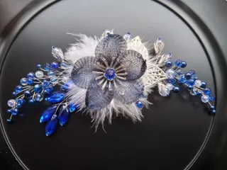 Tocado floral boda, evento, ceremonia