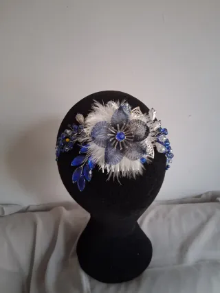 Tocado floral boda, evento, ceremonia