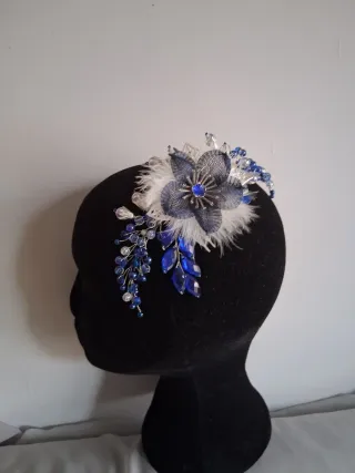 Tocado floral boda, evento, ceremonia