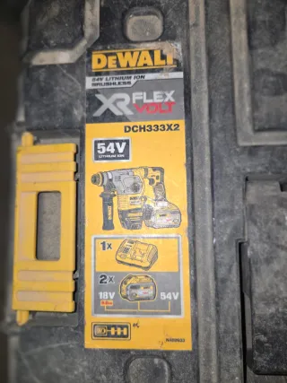Martillo Dewalt DCH333X2 54V XR FLEXVOLT