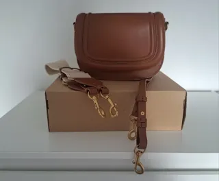 Bolso bandolera Zara marrón