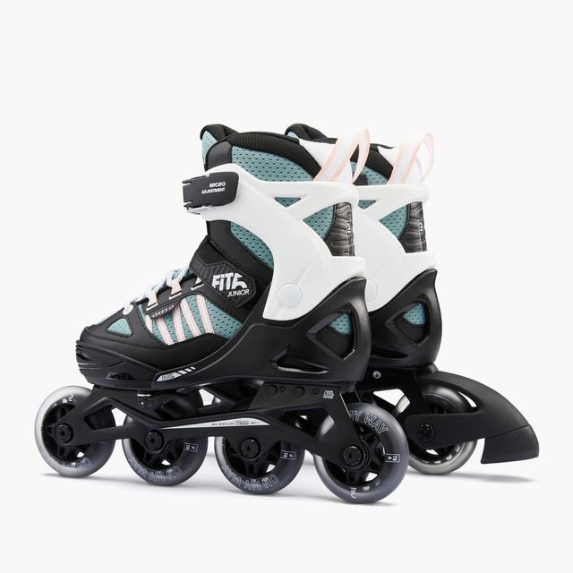 Patines Línea Niños Oxelo Roller Fitness Fit 5 Caqui