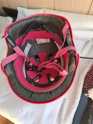 Casco rosa niña bici/patines