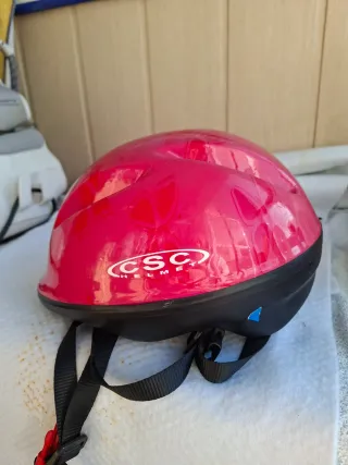 Casco rosa niña bici/patines