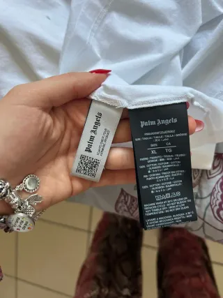 Maglia Palm Angels Unisex Bianca