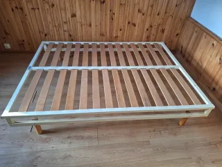 Somier metálico y de madera, 190x140