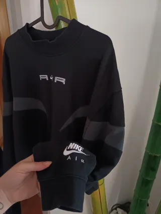 Sudadera Nike Air Negra Gris Talla XL L