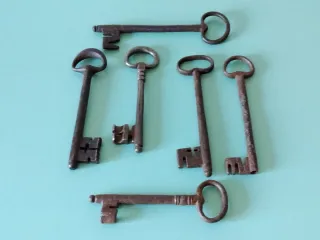 Set 6 Chiavi Antiche