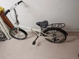 Bicicleta Plegable Blanca