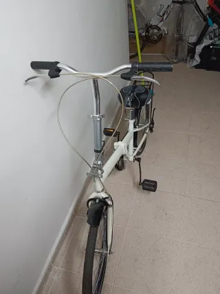 Bicicleta Plegable Blanca