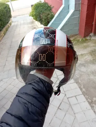 Casco moto H negro