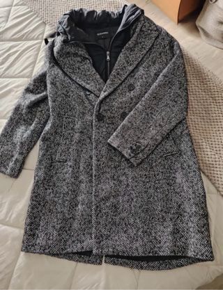 Abrigo Tintoretto Negro y Gris