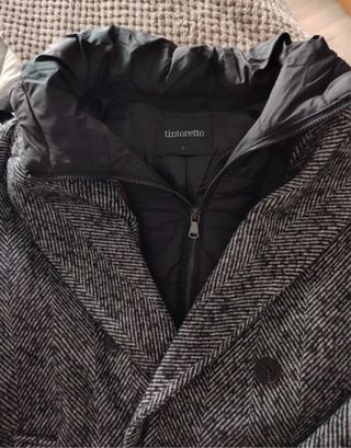 Abrigo Tintoretto Negro y Gris