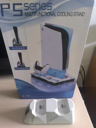 Base Refrigeración y Carga PS5 Stealthcomo nuevo