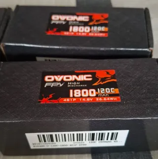 4 Baterías Ovonic 1800mAh 120C 4S