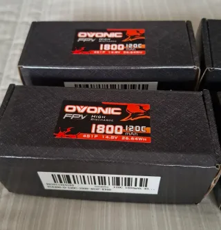 4 Baterías Ovonic 1800mAh 120C 4S