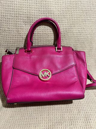 Bolso Michael Kors Rosa y Dorado