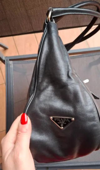 Borsa Prada Moon Nera Pelle
