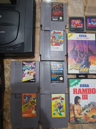 Lote Videojuegos Sega Master System y Mega Drive