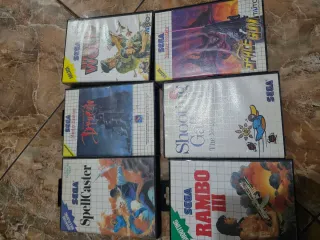 Lote Videojuegos Sega Master System y Mega Drive