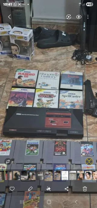 Lote Videojuegos Sega Master System y Mega Drive
