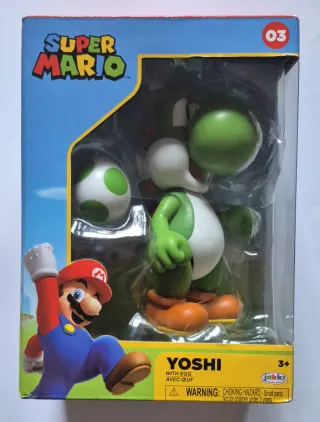 Figura Yoshi Super Mario Bros con Huevo Jakks