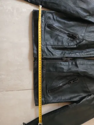 Cazadora Piel Vintage Negra