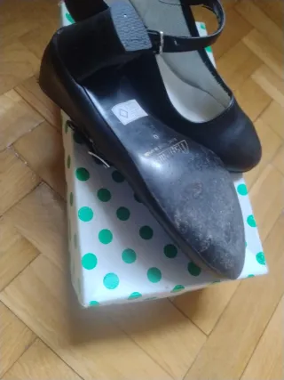 Zapatos baile tacón negros Talla 36