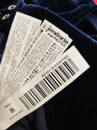 Mono corto terciopelo azul