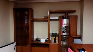 Mueble de comedor vintage madera y cristal