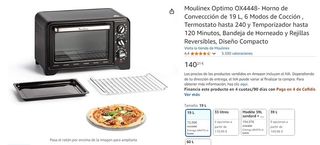 Moulinex Optimo OX4448- Horno de Conveccción 19L