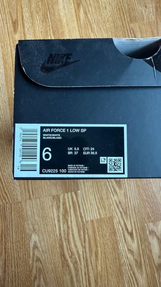 Nike Air Force 1 Low Supreme Blanco