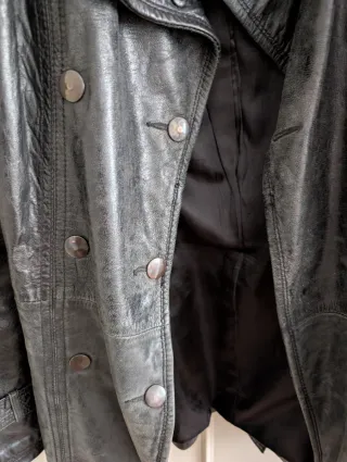 Chaqueta de cuero genuino