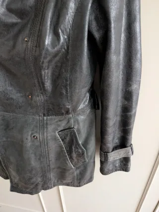 Chaqueta de cuero genuino