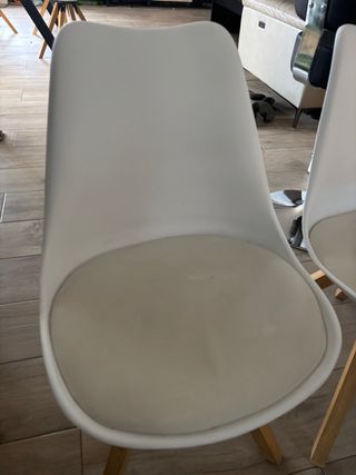 2 Sillas Cocina/Salón Blancas