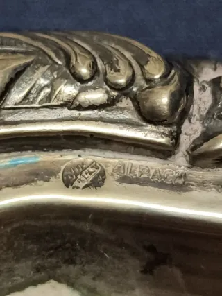 Bandeja rectangular antigua