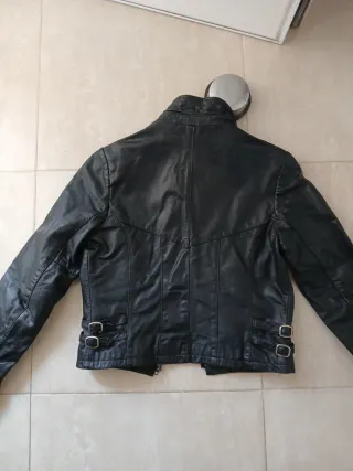 Cazadora Piel Wilson Vintage Negra