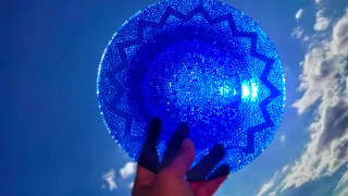 6 Piatti fondi Stella Vetro Blu