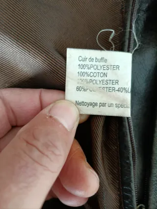 Bomber Cuero búfalo Helstons L Medidas indicadas