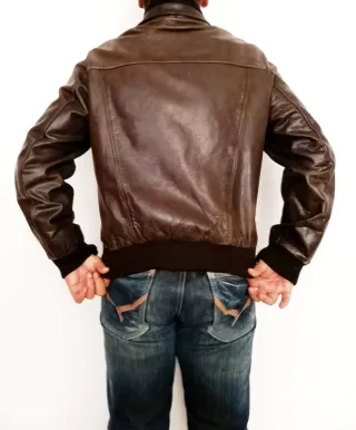 Bomber Cuero búfalo Helstons L Medidas indicadas