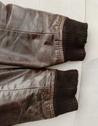 Bomber Cuero búfalo Helstons L Medidas indicadas