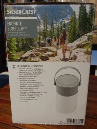 Cassa Bluetooth e Luce Campeggio Silver Crest