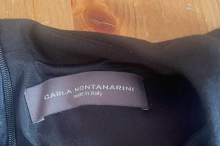 Abito nero e oro con pizzo