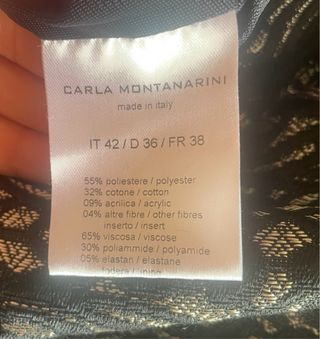 Abito nero e oro con pizzo