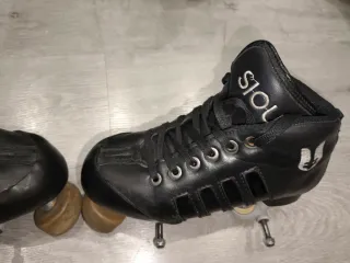 Botas de hockey patines negras