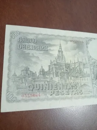 Billete 500 Pesetas Banco de España 1940