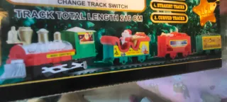 Trenino di Natale 216 cm 11 pezzi